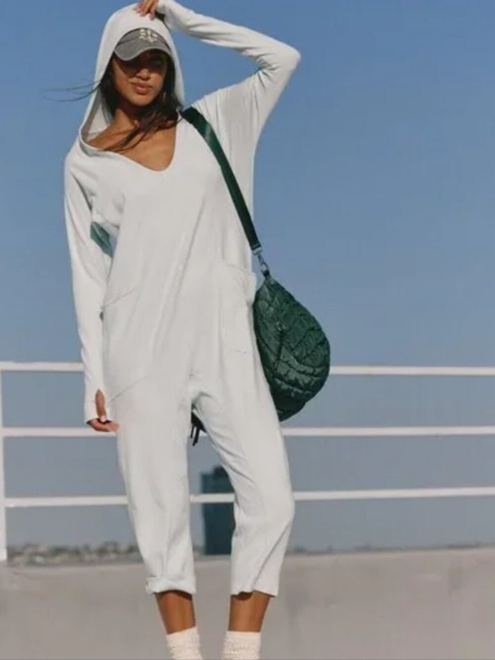 FREE PEOPLE Hot Shot Long-Sleeve Onesie